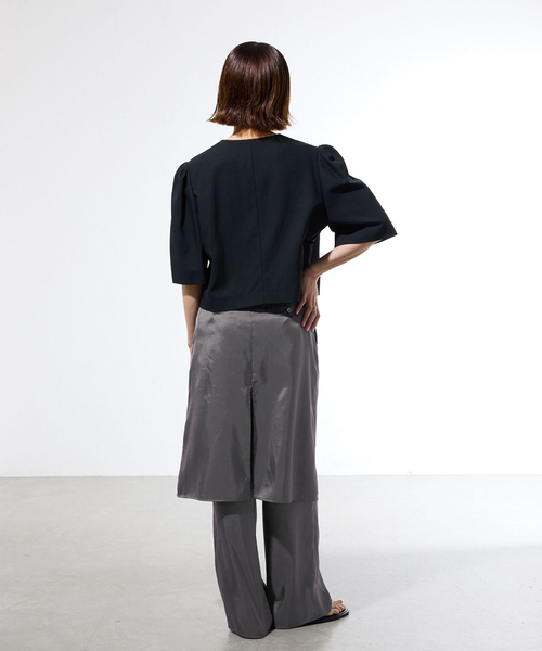 IENA(イエナ)の「《一部店舗限定》レイヤードスカートパンツセット(その他パンツ・レディース・チャコールグレー/ブラック・38/36)」の13枚目の写真