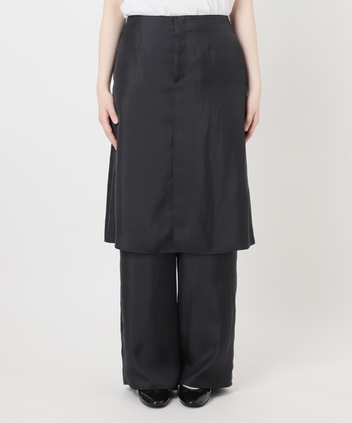 IENA(イエナ)の「《一部店舗限定》レイヤードスカートパンツセット(その他パンツ・レディース・チャコールグレー/ブラック・38/36)」の16枚目の写真