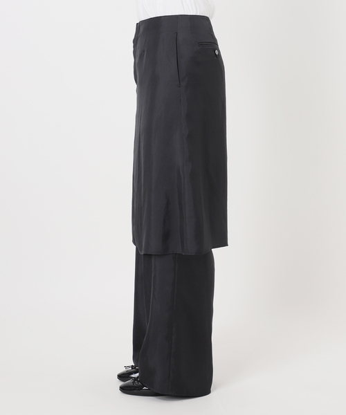 IENA(イエナ)の「《一部店舗限定》レイヤードスカートパンツセット(その他パンツ・レディース・チャコールグレー/ブラック・38/36)」の17枚目の写真