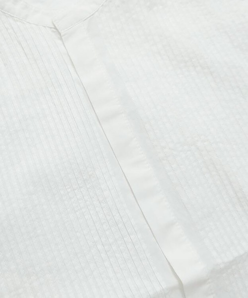 vent blanc(ヴァンブラン)の「vent blanc ヴァンブラン コットンローン ピンタック デザインシャツブラウス(シャツ/ブラウス・レディース・ブラック/オフホワイト/インディゴブルー・FREE)」の15枚目の写真
