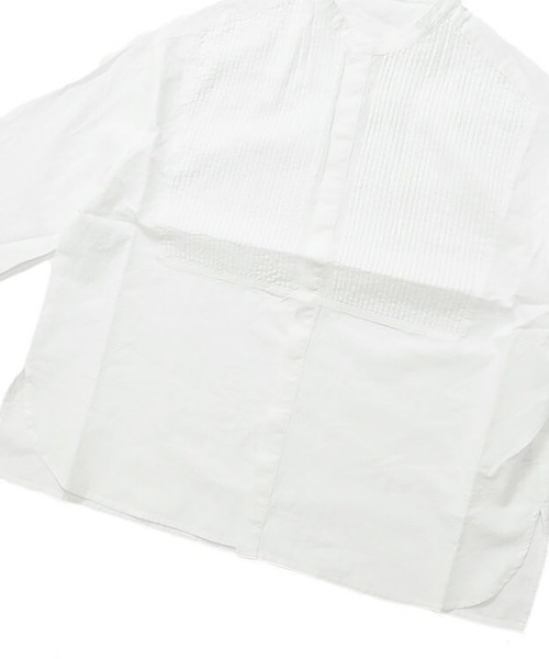 vent blanc(ヴァンブラン)の「vent blanc ヴァンブラン コットンローン ピンタック デザインシャツブラウス(シャツ/ブラウス・レディース・ブラック/オフホワイト/インディゴブルー・FREE)」の16枚目の写真