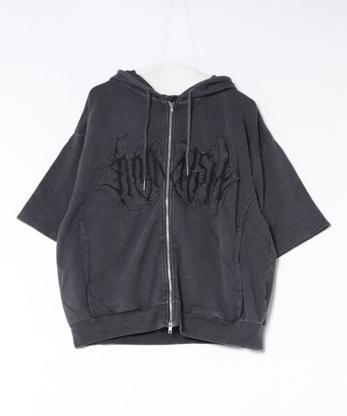 Grange Fred chemical denim double-zip полурукав джип-паркер — свитшот федии