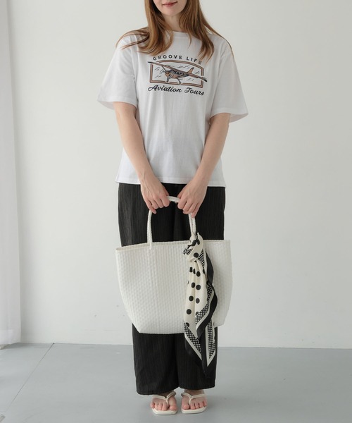 ZAKKA-BOX(ザッカボックス)の「ヴィンテージ風プリントTシャツ(Tシャツ/カットソー・レディース・ベージュ/ホワイト・FREE)」の19枚目の写真