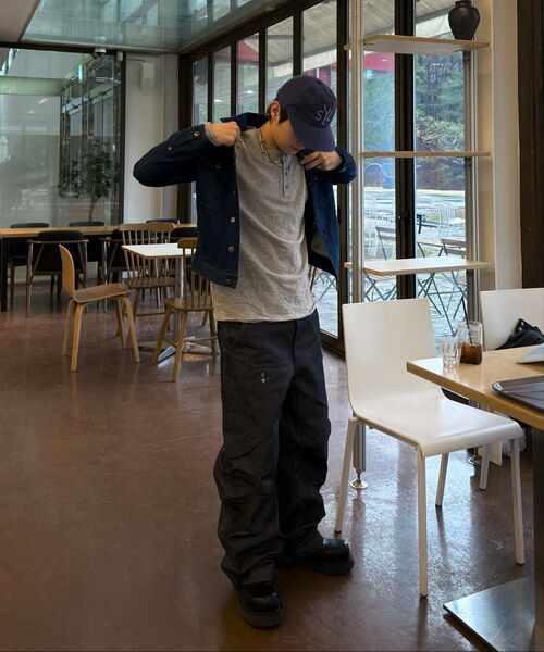 MASSNOUN(マスノウン)の「スラブカットディバイドヘンリーネックロングスリーブMSSLS001-GY(Tシャツ/カットソー・レディース・その他・MEDIUM/LARGE)」の12枚目の写真