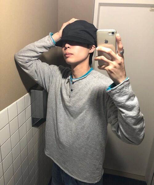 MASSNOUN(マスノウン)の「スラブカットディバイドヘンリーネックロングスリーブMSSLS001-GY(Tシャツ/カットソー・レディース・その他・MEDIUM/LARGE)」の14枚目の写真
