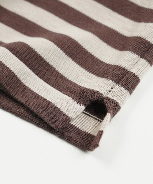 FRIZMWORKS(フリズムワークス)の「STRIPE KNIT LONG SLEEVE _ BROWN(ニット/セーター・メンズ・その他・SMALL/MEDIUM/LARGE/X-LARGE)」の5枚目の写真