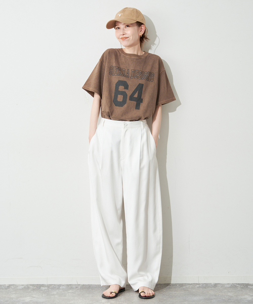SIERRA DESIGNS（シェラデザイン）の「《WEB限定/追加》Sierra Designs/シエラデザインズ SLOBE別注 ナンバリングTEE（Tシャツ/カットソー・レディース・ブラウン・FREE）」の18枚目の写真