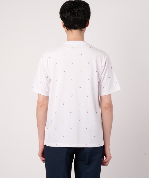 Arnold Palmer(アーノルドパーマー)の「シェア アンブレラパターン グラフィック Tシャツ(Tシャツ/カットソー・レディース・ネイビー/ホワイト・XS/S/M/L/LL)」の11枚目の写真
