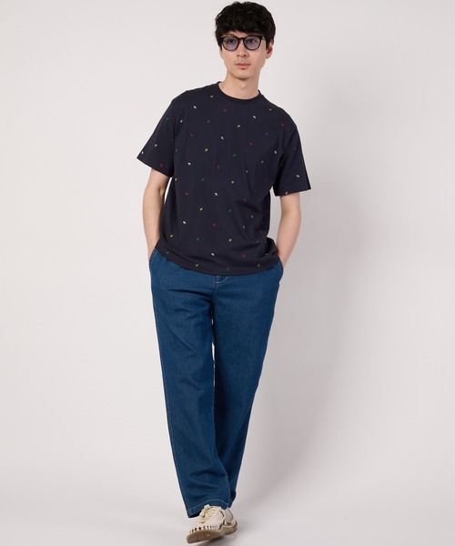 Arnold Palmer(アーノルドパーマー)の「シェア アンブレラパターン グラフィック Tシャツ(Tシャツ/カットソー・レディース・ネイビー/ホワイト・XS/S/M/L/LL)」の14枚目の写真