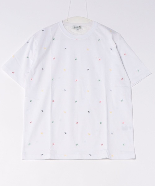 Arnold Palmer(アーノルドパーマー)の「シェア アンブレラパターン グラフィック Tシャツ(Tシャツ/カットソー・レディース・ネイビー/ホワイト・XS/S/M/L/LL)」の5枚目の写真