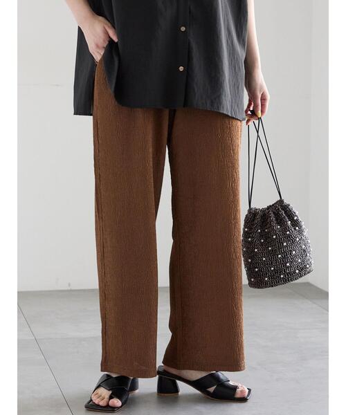 Te chichi(テチチ)の「カットクレープイージーパンツ《2026 SUMMER LOOK item》(その他パンツ・レディース・ブラック/ブラウン/オフホワイト・F)」の3枚目の写真