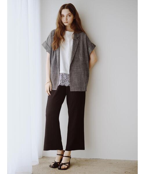 Te chichi(テチチ)の「カットクレープイージーパンツ《2026 SUMMER LOOK item》(その他パンツ・レディース・ブラック/ブラウン/オフホワイト・F)」の1枚目の写真