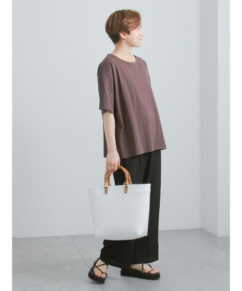 Te chichi(テチチ)の「カットクレープイージーパンツ《2026 SUMMER LOOK item》(その他パンツ・レディース・ブラック/ブラウン/オフホワイト・F)」の7枚目の写真