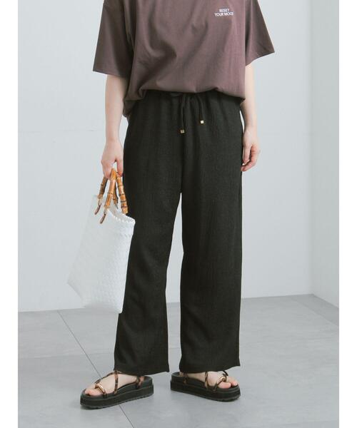 Te chichi(テチチ)の「カットクレープイージーパンツ《2026 SUMMER LOOK item》(その他パンツ・レディース・ブラック/ブラウン/オフホワイト・F)」の8枚目の写真