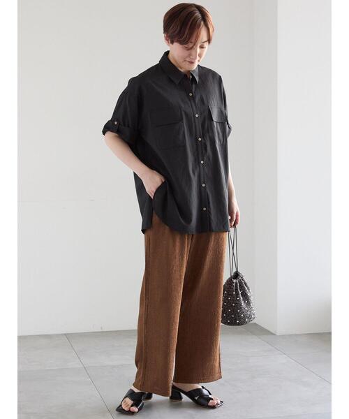Te chichi(テチチ)の「カットクレープイージーパンツ《2026 SUMMER LOOK item》(その他パンツ・レディース・ブラック/ブラウン/オフホワイト・F)」の10枚目の写真