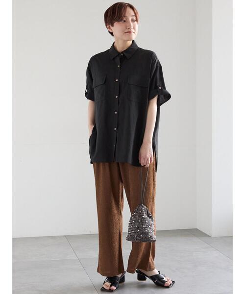 Te chichi(テチチ)の「カットクレープイージーパンツ《2026 SUMMER LOOK item》(その他パンツ・レディース・ブラック/ブラウン/オフホワイト・F)」の11枚目の写真