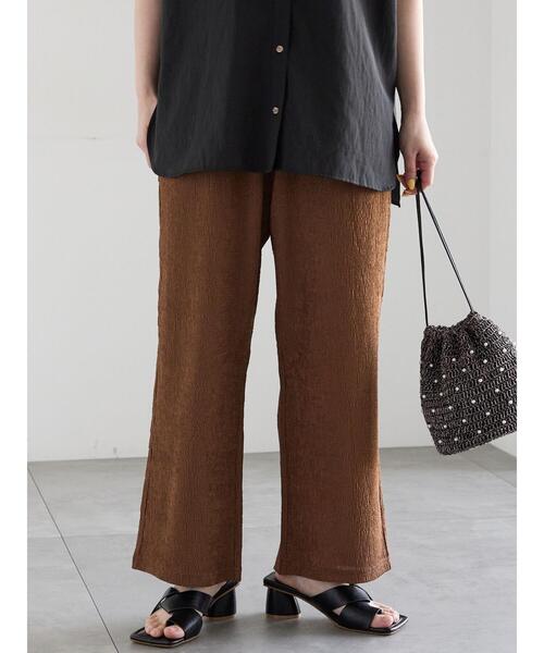 Te chichi(テチチ)の「カットクレープイージーパンツ《2026 SUMMER LOOK item》(その他パンツ・レディース・ブラック/ブラウン/オフホワイト・F)」の12枚目の写真