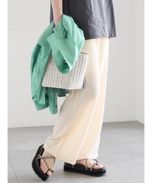 Te chichi(テチチ)の「カットクレープイージーパンツ《2026 SUMMER LOOK item》(その他パンツ・レディース・ブラック/ブラウン/オフホワイト・F)」の17枚目の写真
