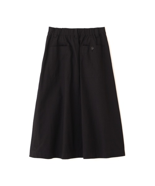 MHL.（エムエイチエル）の「LIGHTWEIGHT COTTON NYLON TWILL（スカート・レディース・ボルドー/ブラック・3/2/1/0）」の6枚目の写真