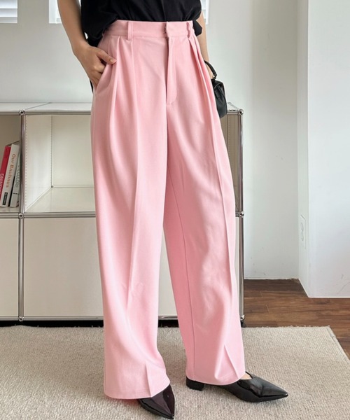 GAKKIN BUDSPOOL 赤目鶴 パンツ Lサイズ ピンク　中古 セール】Ada.｜エイダのパンツ（ピンク/桃色系・フルレングス）通販