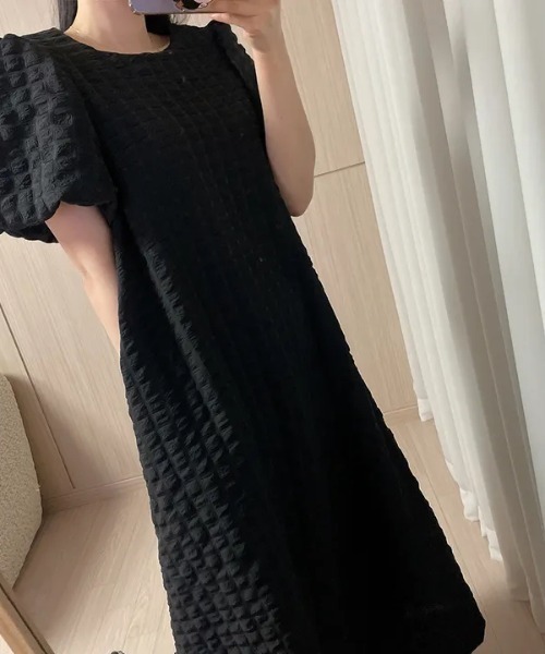 FAVORITO（ファヴォリート）の「Uネックロングワンピース（ワンピース・レディース・ブラック/ホワイト・F）」の11枚目の写真