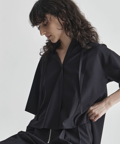 THE TOKYO/ザトウキョウ】Back Pleat Skipper Shirt/バックプリーツ
