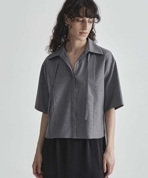 【THE TOKYO/ザトウキョウ】Back Pleat Skipper Shirt/SUPER100 サマーウール/バックプリーツスキッパーシャツ