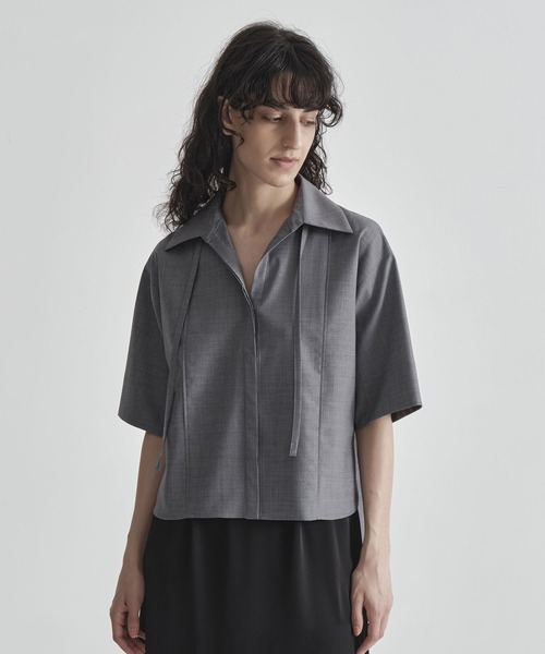 THE TOKYO/ザトウキョウ】Back Pleat Skipper Shirt/バックプリーツ