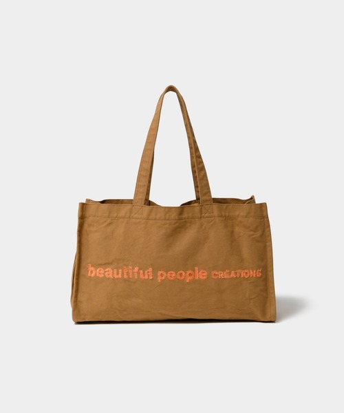beautiful people(ビューティフルピープル)の「brushed logo mini leisure bag(トートバッグ・レディース・ブラック/ネイビー系1/ナチュラル/オリーブ/ブラウン/キャメル/バーガンディー・FREE)」の6枚目の写真