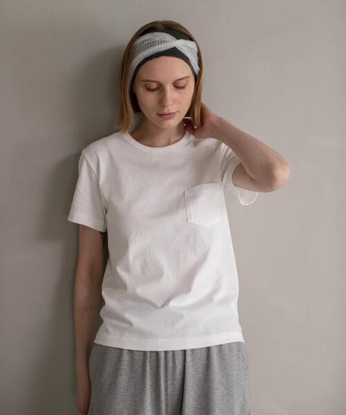ONIT（オニット）の「『別注』onit×URBAN RESEARCH　ポケットTシャツ（Tシャツ/カットソー・レディース・ホワイト/ラベンダー/グレー/ブラック・1/2）」の5枚目の写真
