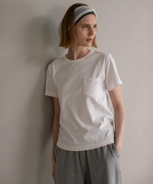 ONIT（オニット）の「『別注』onit×URBAN RESEARCH　ポケットTシャツ（Tシャツ/カットソー・レディース・ホワイト/ラベンダー/グレー/ブラック・1/2）」の6枚目の写真
