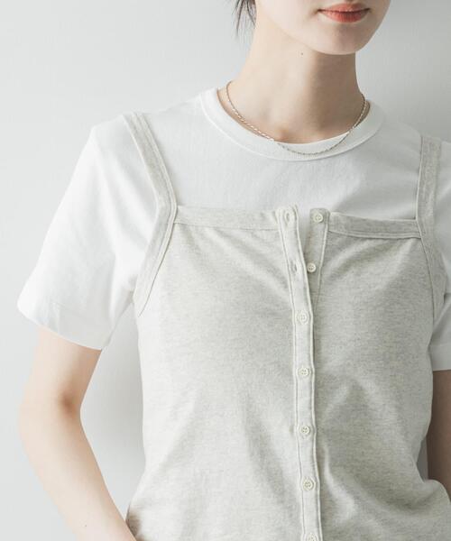 ONIT（オニット）の「『別注』onit×URBAN RESEARCH　ポケットTシャツ（Tシャツ/カットソー・レディース・ホワイト/ラベンダー/グレー/ブラック・1/2）」の9枚目の写真