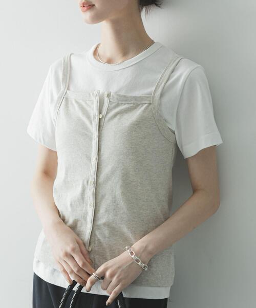 ONIT（オニット）の「『別注』onit×URBAN RESEARCH　ポケットTシャツ（Tシャツ/カットソー・レディース・ホワイト/ラベンダー/グレー/ブラック・1/2）」の10枚目の写真
