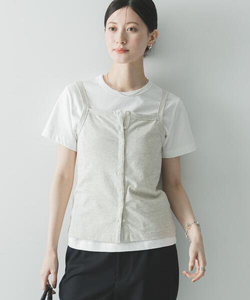 ONIT（オニット）の「『別注』onit×URBAN RESEARCH　ポケットTシャツ（Tシャツ/カットソー・レディース・ホワイト/ラベンダー/グレー/ブラック・1/2）」の12枚目の写真