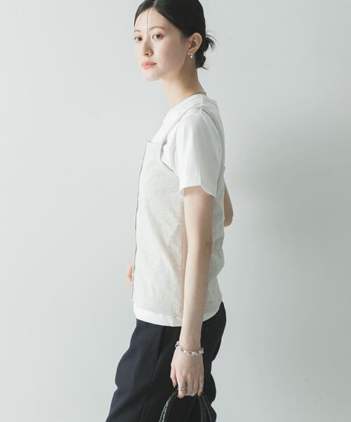 ONIT（オニット）の「『別注』onit×URBAN RESEARCH　ポケットTシャツ（Tシャツ/カットソー・レディース・ホワイト/ラベンダー/グレー/ブラック・1/2）」の13枚目の写真