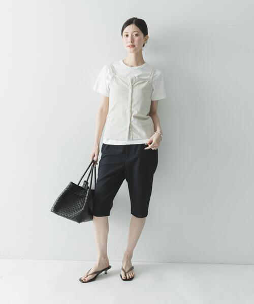 ONIT（オニット）の「『別注』onit×URBAN RESEARCH　ポケットTシャツ（Tシャツ/カットソー・レディース・ホワイト/ラベンダー/グレー/ブラック・1/2）」の15枚目の写真