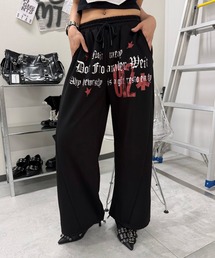 Y2Kフロント&バックプリントスウェットパンツ