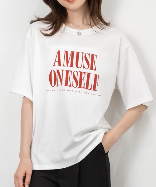 MAISONCOMFY (メゾンコンフィ)の「【接触冷感 ビッグロゴTシャツ】大胆な配色ロゴ使い(Tシャツ/カットソー・レディース・ブラック/ホワイト/カーキ・FREE)」の7枚目の写真