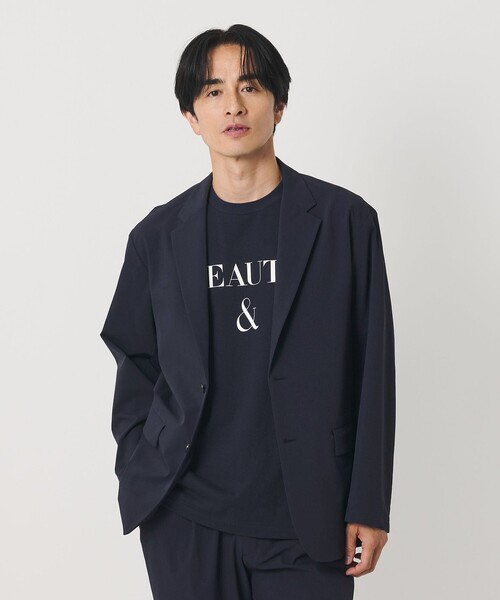 BEAUTY&YOUTH UNITED ARROWS(ビューティーアンドユースユナイテッドアローズ)の「【WEB限定】360°MASTER イーズ コンフォート 2B ジャケット セットアップ対応 撥水 ストレッチ ウォッシャブル(テーラードジャケット・メンズ・ネイビー・XL/L/M/S)」の4枚目の写真