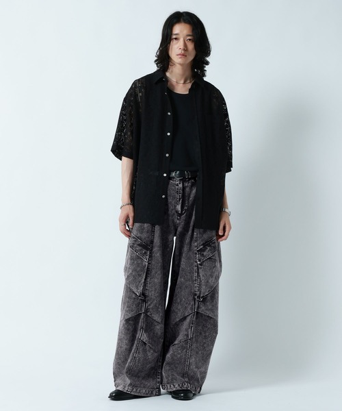 RAGEBLUE(レイジブルー)の「SLANT POCKET Barrel Pants/スラントポケット/バレルパンツ(その他パンツ・メンズ・ブラック・MEDIUM/LARGE)」の2枚目の写真