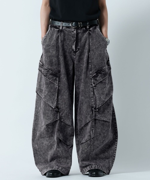 RAGEBLUE(レイジブルー)の「SLANT POCKET Barrel Pants/スラントポケット/バレルパンツ(その他パンツ・メンズ・ブラック・MEDIUM/LARGE)」の4枚目の写真