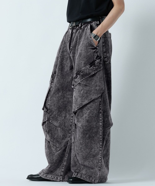 RAGEBLUE(レイジブルー)の「SLANT POCKET Barrel Pants/スラントポケット/バレルパンツ(その他パンツ・メンズ・ブラック・MEDIUM/LARGE)」の6枚目の写真