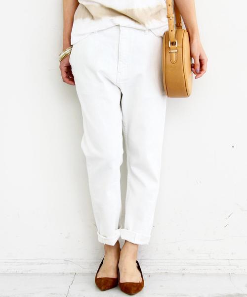 BEAUTY&YOUTH UNITED ARROWS（ビューティーアンドユースユナイテッドアローズ）の「by ※∵デニムテーパードパンツ◆（デニムパンツ・レディース・ネイビー/コバルトブルー/ホワイト/ブラック・MEDIUM/LARGE/SMALL）」の2枚目の写真