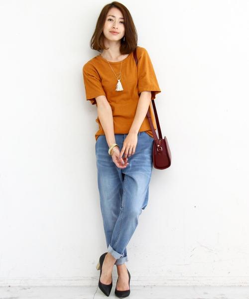 BEAUTY&YOUTH UNITED ARROWS（ビューティーアンドユースユナイテッドアローズ）の「by ※∵デニムテーパードパンツ◆（デニムパンツ・レディース・ネイビー/コバルトブルー/ホワイト/ブラック・MEDIUM/LARGE/SMALL）」の15枚目の写真