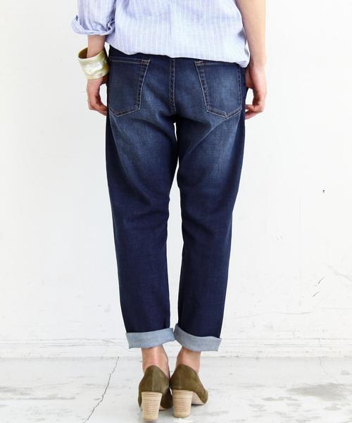 BEAUTY&YOUTH UNITED ARROWS（ビューティーアンドユースユナイテッドアローズ）の「by ※∵デニムテーパードパンツ◆（デニムパンツ・レディース・ネイビー/コバルトブルー/ホワイト/ブラック・MEDIUM/LARGE/SMALL）」の18枚目の写真