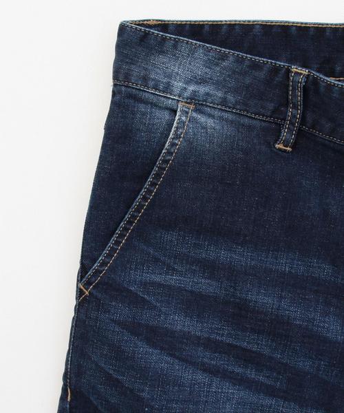 BEAUTY&YOUTH UNITED ARROWS（ビューティーアンドユースユナイテッドアローズ）の「by ※∵デニムテーパードパンツ◆（デニムパンツ・レディース・ネイビー/コバルトブルー/ホワイト/ブラック・MEDIUM/LARGE/SMALL）」の9枚目の写真