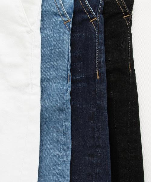 BEAUTY&YOUTH UNITED ARROWS（ビューティーアンドユースユナイテッドアローズ）の「by ※∵デニムテーパードパンツ◆（デニムパンツ・レディース・ネイビー/コバルトブルー/ホワイト/ブラック・MEDIUM/LARGE/SMALL）」の12枚目の写真