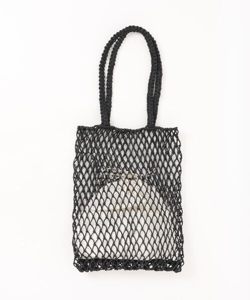VIBGYOR(ヴィブジョー)の「Liaa/巾着つき メッシュネット トートバッグ A18816(トートバッグ・レディース・ブラック/ホワイト・FREE)」の7枚目の写真