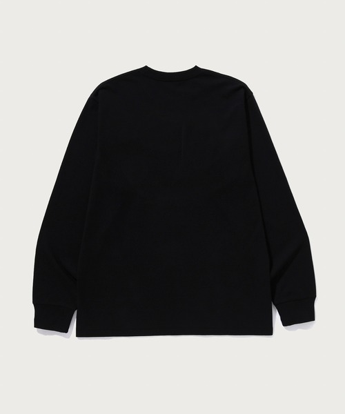 A BATHING APE(アベイシングエイプ)の「COLLEGE LS TEE(Tシャツ/カットソー・メンズ・グレー/ブラック/ホワイト/ネイビー/ピンク/オリーブ・XX-LARGE/X-LARGE/MEDIUM/LARGE/SMALL/XXX-LARGE)」の8枚目の写真