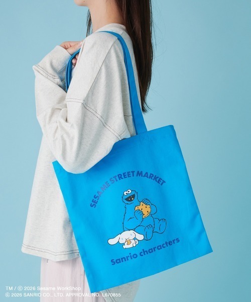 SESAME STREET MARKET×サンリオキャラクターズ】トートバッグ（トート